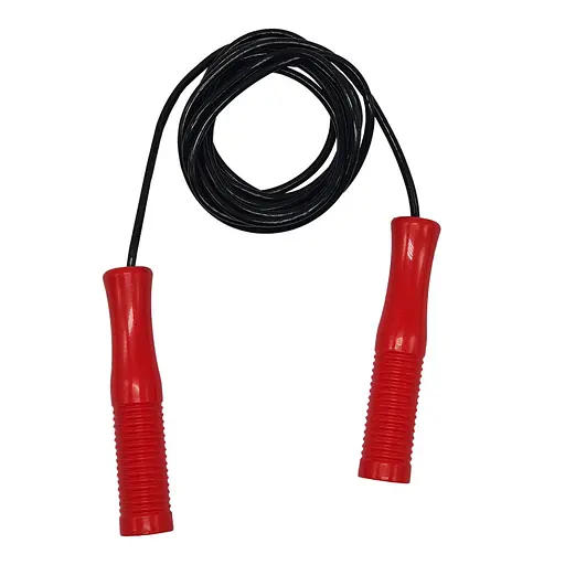 Детская Скакалка №1 Colorplast 0749(Red) диаметр 3,7 мм, длина 270 см, черная - фото 1