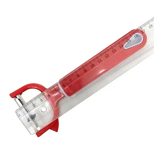 Ніж економка овочечистка для тонкого чищення овочів та фруктів El-COOK 17 см, Kitchen Master Червоний 85714 - фото 3