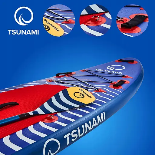 Надувная SUP доска TSUNAMI 350 см с веслом Wave T04 (P-5907739314239) - фото 7