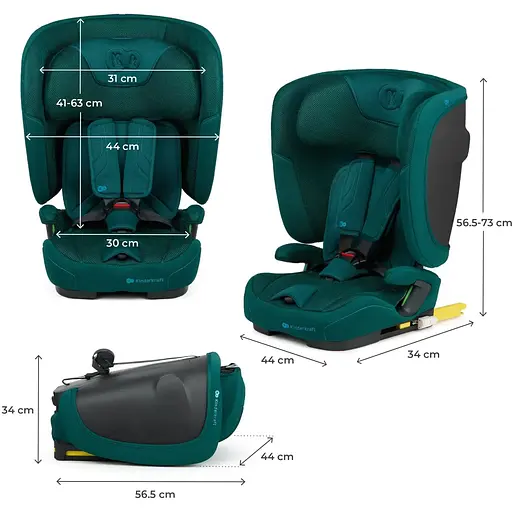 Автокрісло Kinderkraft Fix2Go i-Size Green (KCFI2GO0GRE0000) - фото 9