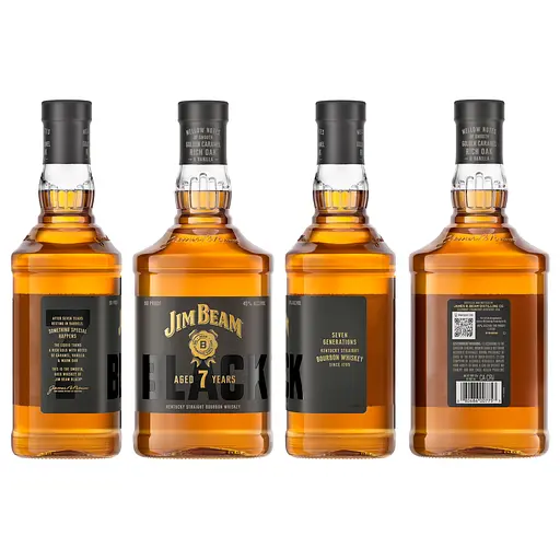 Виски бурбон Jim Beam Black Aged 7 Years 45% 1 л - фото 2
