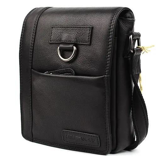 Кожаная мужская сумка через плечо Hill&Burry 19х25х5 см sum0025728 - фото 4