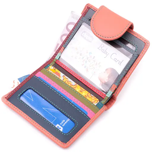 Кожаный женский кошелек ST Leather 10х11.3х1.5 см acs0028370 - фото 5