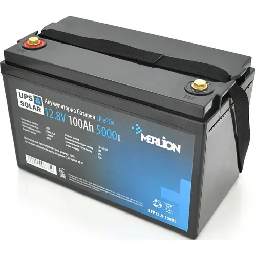 Акумулятор Merlion LiFePO4 12.8V 100Ah (LFP12-100US)
