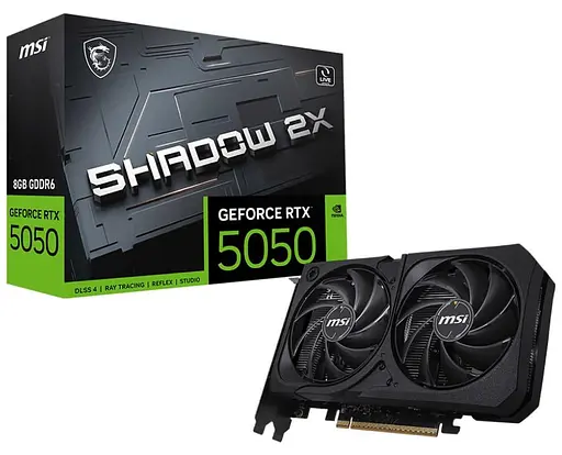 Видеокарта MSI RTX 5050 8G SHADOW 2X (RTX 5050 8G SHADOW 2X) (GDDR6, 128 bit, PCI-E v5.0 x16) - фото 5