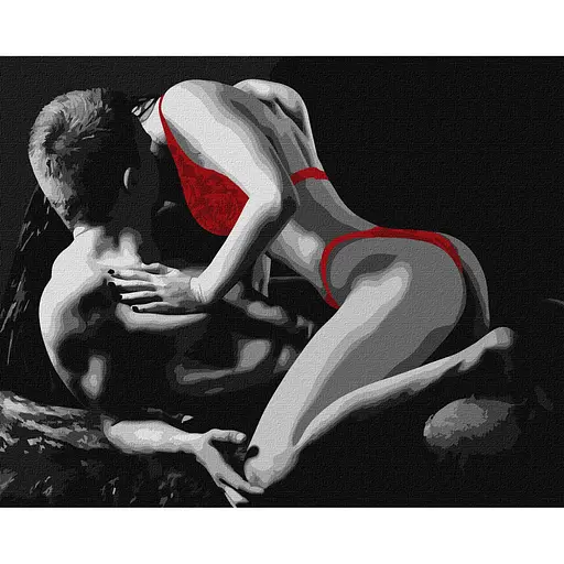 Картина за номерами "Червона спокуса" Ideyka KHO8519 40х50 см