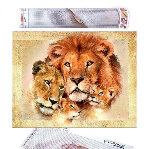 Набір алмазної мозаїки (вишивки) Cornix Art 40 x 30 см AY11 - фото 1