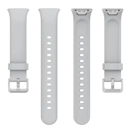 Силіконовий ремінець Tamister для Xiaomi Mi Smart Band 7 Pro Gray - фото 4