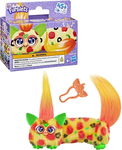 Іграшка інтерактивна Hasbro DJ Furblets Rain-Bow-Kat Mini Electronic Plush Toy (G1784) - фото 3