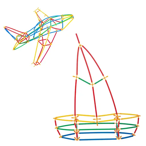 Конструктор-соломинки Dede Транспорт 300 елементів (3679)