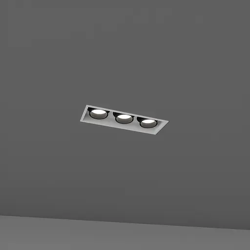 Вбудований світильник Skarlat RSL74092-3 3×10W WH+BK 3000K - фото 1