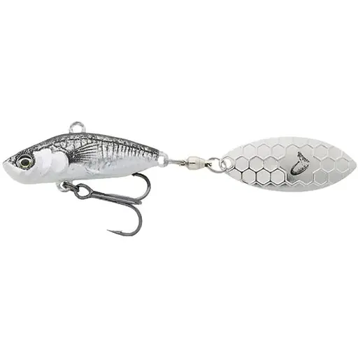 Тейл-спінер Savage Gear 3D Sticklebait Tailspin 65mm 9.0g Білий/Сірий (1013-1854.43.94)