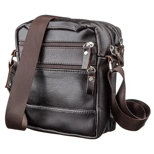 Чоловіча шкіряна сумка SHVIGEL 18х21х7,5 см sum0012474 - фото 2