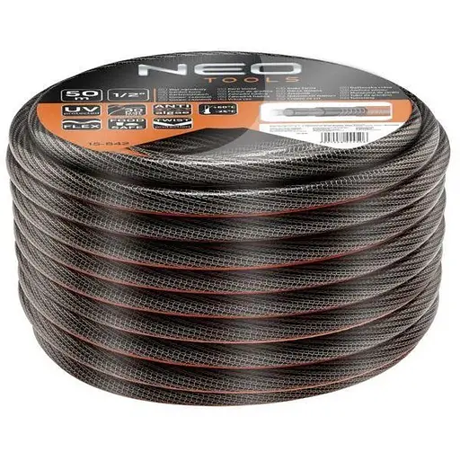 Шланг садовий NEO Tools Professional 1/2" 50 м 6 шарів (15-842)
