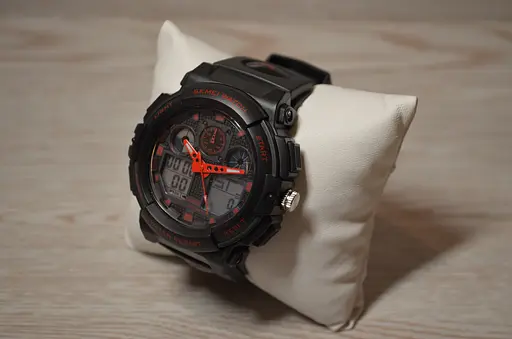 Чоловічий водонепроникний наручний годинник Skmei 1270 Червоний - фото 8