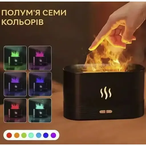 LED аромадиффузор-увлажнитель Ruhhy 22542 с эффектом огня - 7 цветов подсветки - фото 5