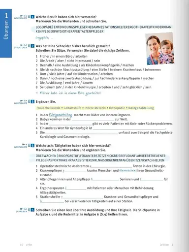 Menschen im Beruf. Pflege A2, Kursbuch + CD - фото 8