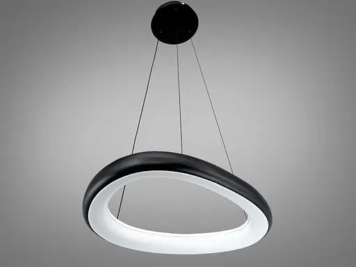 Світлодіодна люстра Romin з підсвічуванням на пульті 90 Вт чорна - фото 4