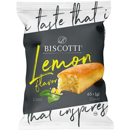 Кекс Biscotti Кейк с ароматом лимона 65 г