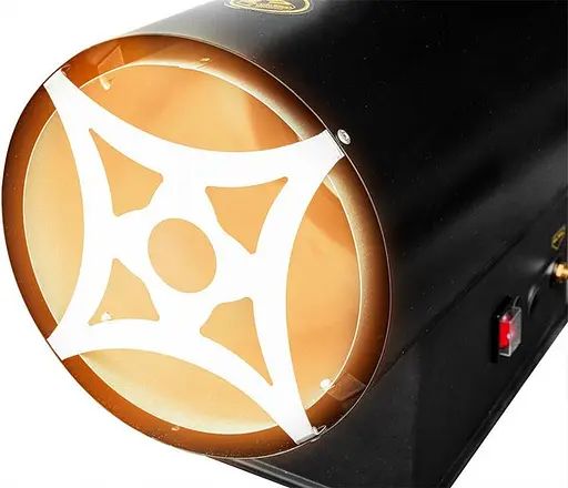 Тепловая пушка газовая Graphite аккумуляторная 30 кВт, площадь обогрева 150 кв.м., напольная, черная (58GE101) - фото 4