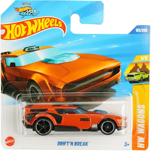 Базовая машинка Hot Wheels HW Wagons Drift&#39;n Break оранжевая (5785) JBB09-N521      