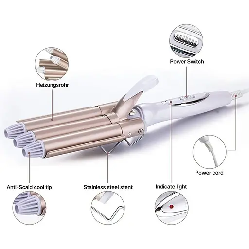 Щипці для завивки волосся TOP4EVER 22m - фото 2