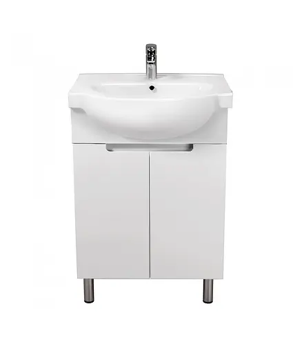 Тумба Мойдодир Tetris White 65 з умивальником Freja 65 Білий - фото 5