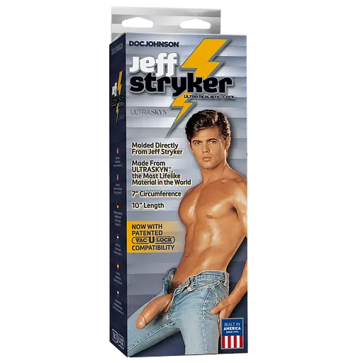 Фалоімітатор Doc Johnson Jeff Stryker White 24 см тілесний - фото 2