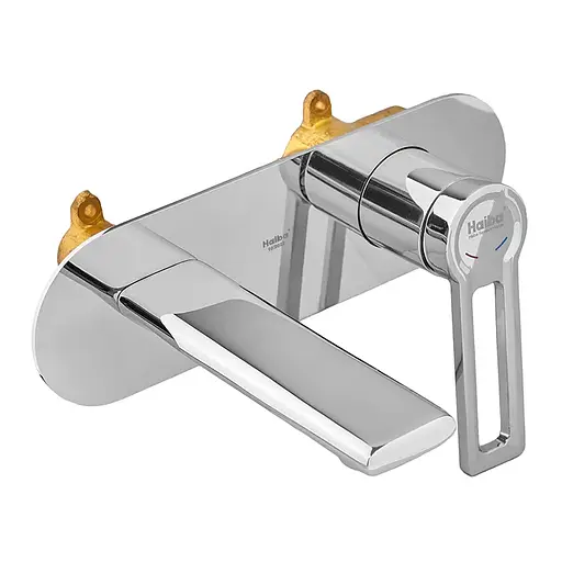 Змішувач для умивальника Haiba Bavariya 001 WALL HB3961 Хром - фото 1