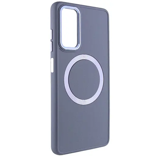 Чехол Epik TPU Bonbon Metal Style with MagSafe для Samsung Galaxy A25 5G Серый/Lavender