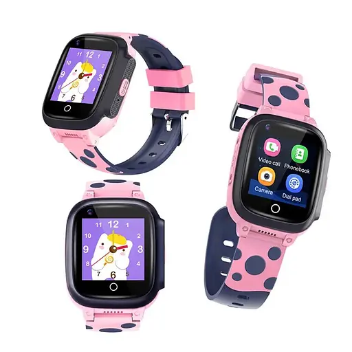 Дитячий розумний смарт-годинник Smart Watch Y95 4G з водонепроникним корпусом камерою GPS-трекером і відеодзвінком Рожевий - фото 6
