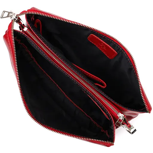 Кожаная женская сумка Grande Pelle 26х15.5х3 см sum0023602 - фото 5