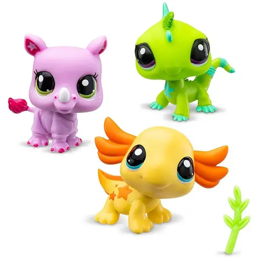 Игровой набор Littlest Pet Shop 00557 Настроение дикой природы аксессуары и 3 фигурки - фото 2