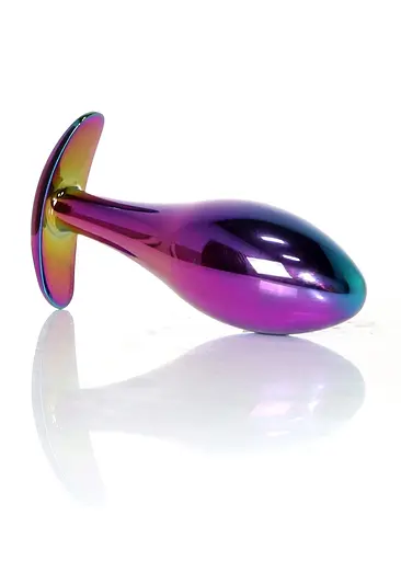 Анальна пробка Jewellery Multicolour Plug Clear L 10.5 см (мульті) - фото 5