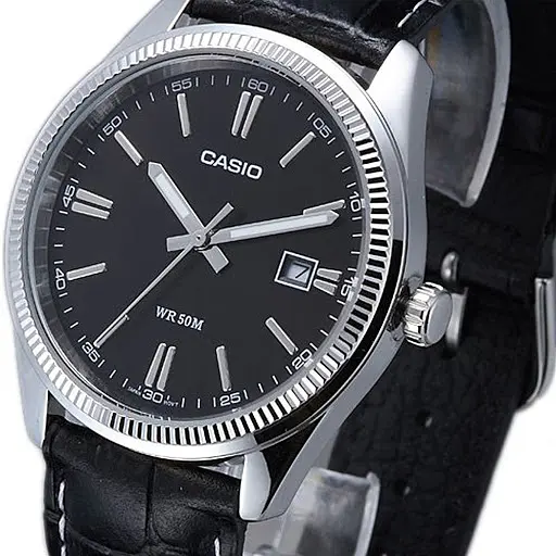 Годинники наручні чоловічі на шкіряному ремінці оригінальні Casio Collection MTP-1302PL-1AVEF (модуль №2784) - фото 3