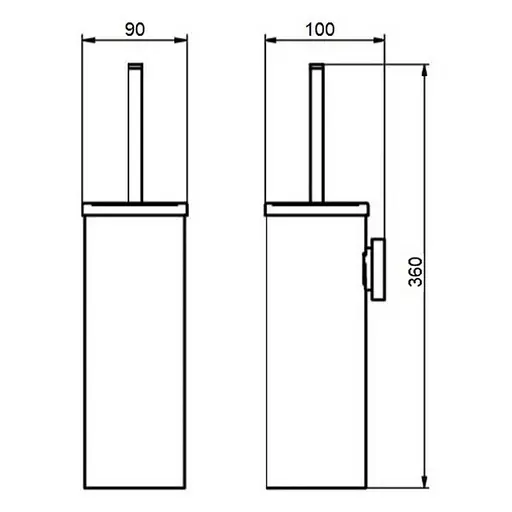 Ершик туалетный Qtap Liberty CRM 1150, Хром - фото 2