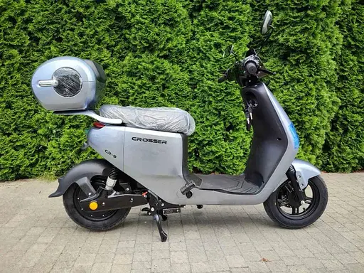 Електроскутер Двомісний CROSSER CR9 (1000W,72V,24Ah графенові абк) Сірий - фото 7