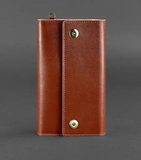 Кожаный клатч-органайзер (Тревел-Кейс) 5.0 светло-коричневый - фото 1