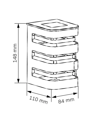 Вуличний світильник на сонячній батареї Goldlux 323200 Agide LED 5000K IP44 чорний - фото 3
