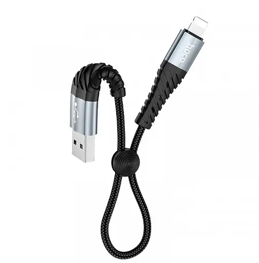 Кабель для быстрой зарядки 2.4 A 25 см Hoco X38 Lightning - фото 1