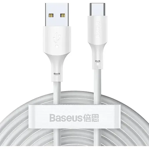 Кабель Baseus Type-C Simple Wisdom Data Cable Kit 1.5 м 5A (2PCS-Set) (TZCATZJ-02)