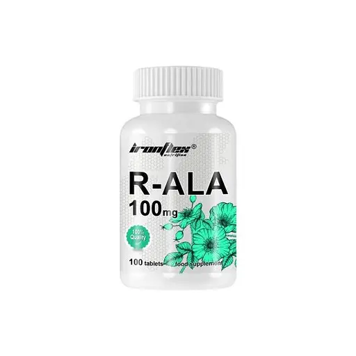 Натуральная добавка IronFlex R-ALA 100 mg 100 таблеток - фото 1