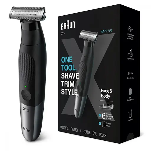 Тример для тіла (бодігромер)/Тример для бороди та вусів Braun XT5200 - фото 6