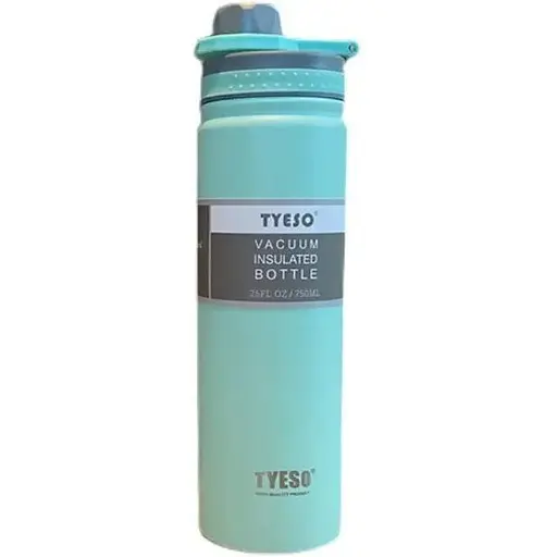 Термобутылка Tyeso 750 мл из нержавеющей стали для кофе воды pearl