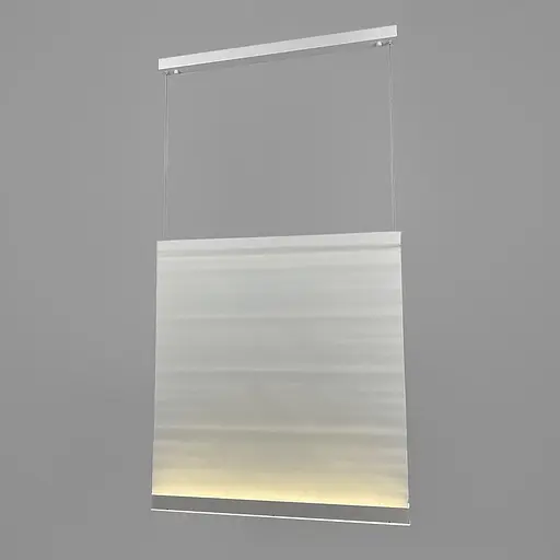 Підвісна LED-люстра з білим текстильним корпусом 75х70 см 4000K Line F Арт. MJ444-700*750 WT+WT - фото 1