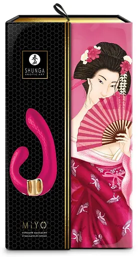 Вібратор Shunga Miyo Intimate 18.5 см малиновий - фото 2