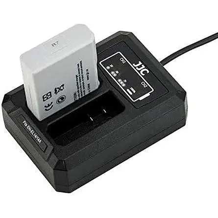 Двойное зарядное устройство JJC DCH-ENEL14A USB Nikon EN-EL14/EN-EL14A Для JJC B-ENEL14/B-ENEL14A - фото 6