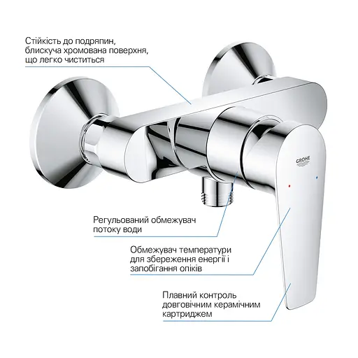 Смеситель для душа Grohe QuickFix StartEdge 24197001 Хром - фото 6