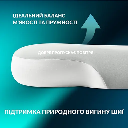 Подушка Ideia CloudTherapy ортопедична з ефектом пам'яті 65х40х10 см (8-35858*002) - фото 6