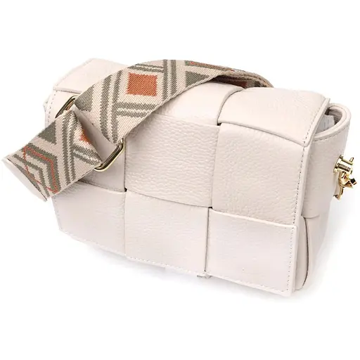 Женская сумка Vintage с переплетами из натуральной кожи 17х12.5х5.5 см sum0029052 - фото 1